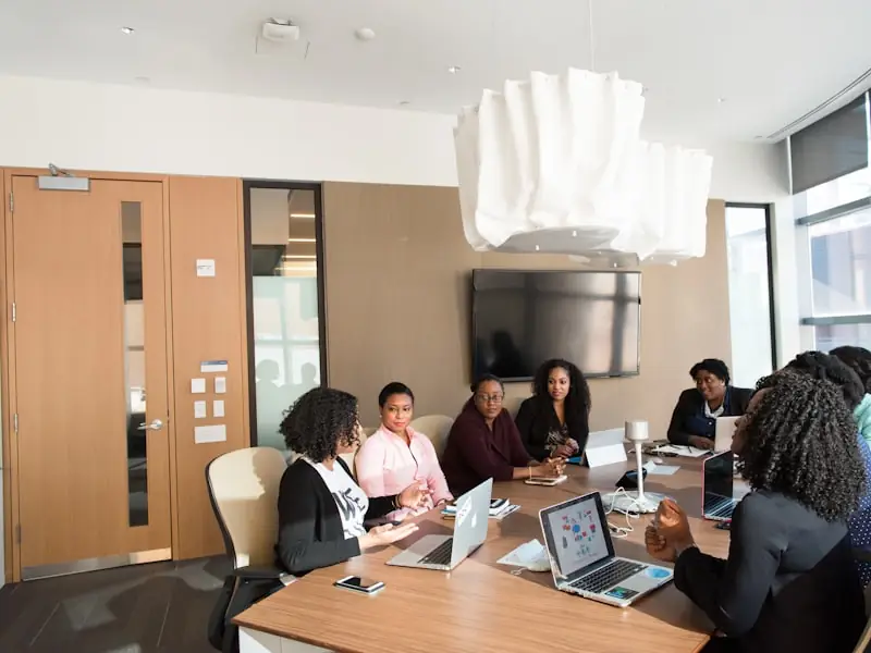Corporate team meeting